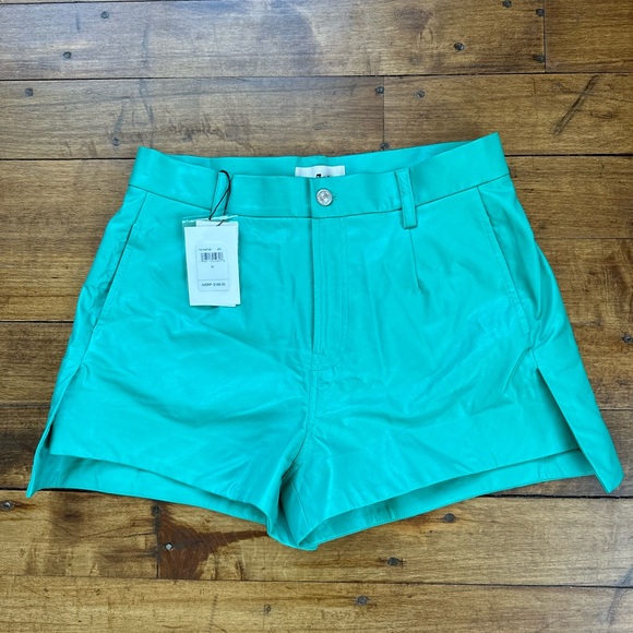 7 For All Mankind Pants - 💥SALE New $168 💥 7 for all Mankind Tailored Slouch Short Sz 30 Vegan Leather